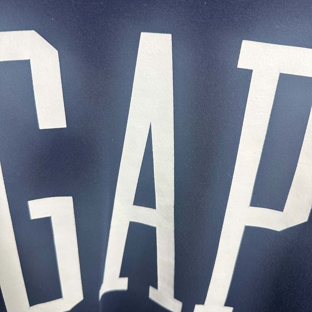 GAP Women’s M Dark Blue Crewneck with Spell out Logo - Picture 3 of 5